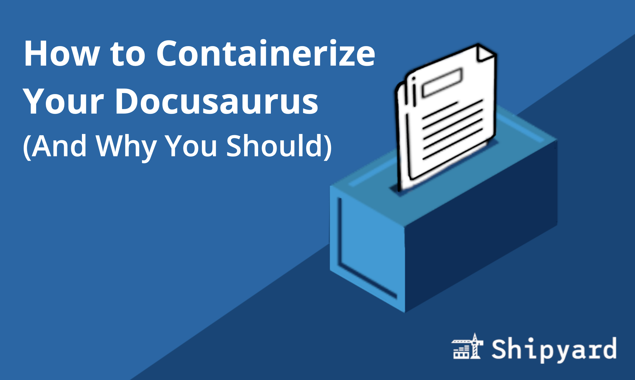 Write a Docker Compose file for your Docusaurus docs