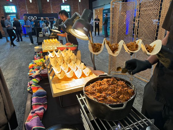 Civo Navigate's famous taco bar